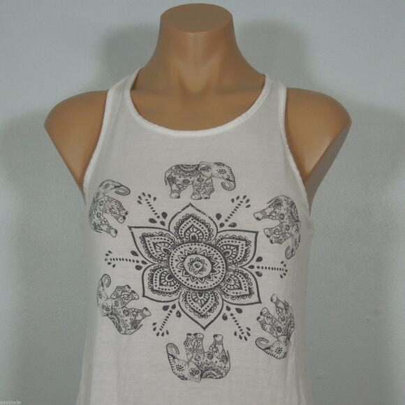 THREADS STUDIO Racerback S SMALL Tank Top Graphic Print - Picture 6 of 7